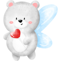 Fairy Bear Watercolor png