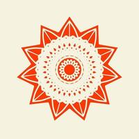 asian mandala vector illustration, blooming lotus