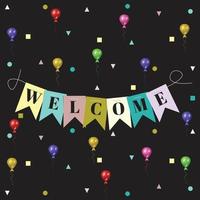 Welcome banner vector creative design free download