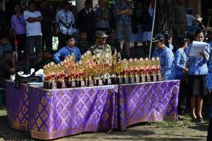 UBUD, INDONESIA - AUGUST 17 2016 - Independence day is celebrating all around in the country photo