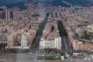 vista aérea de la ciudad de génova foto