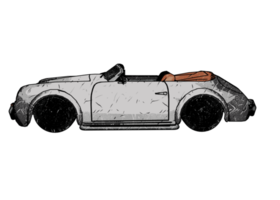 coche clásico estilo grunge png