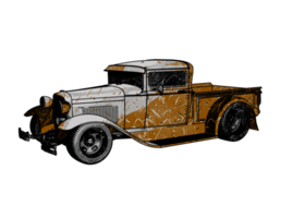 Classic style vintage car png