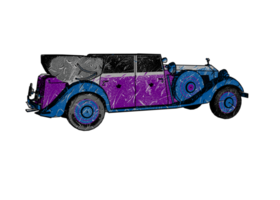 Old style classic car png