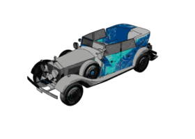 coche de época de estilo clásico png