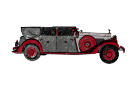 Classic style vintage car png