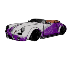 voiture classique de style grunge png