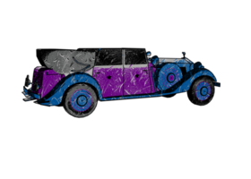 Old style classic car png