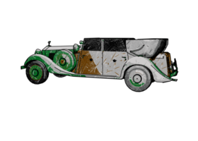 coche clásico de estilo antiguo png