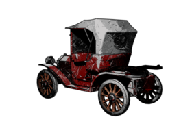 coche clásico estilo grunge png