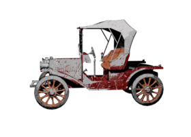 Grunge style classic car png