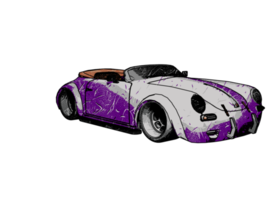 voiture classique de style grunge png