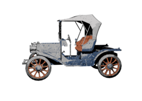 Grunge style classic car png