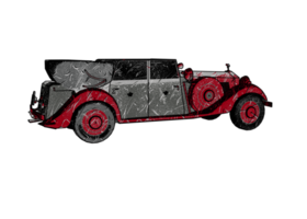 Classic style vintage car png