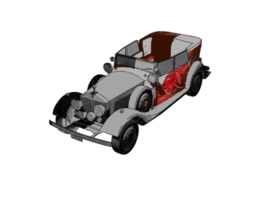 coche clásico estilo grunge png