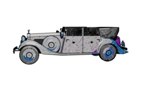 Old style classic car png