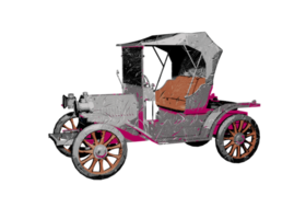 Grunge style classic car png