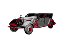 Classic style vintage car png