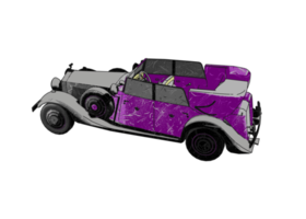 coche de época de estilo clásico png