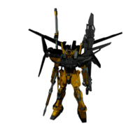 Mecha with defensive combat style png