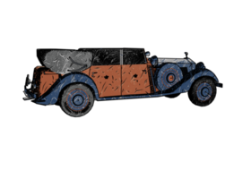 Classic style vintage car png