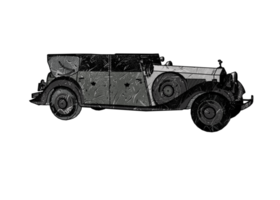 Old style classic car png