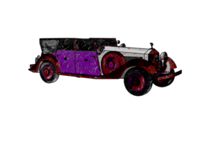 Classic style vintage car png