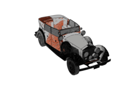 voiture classique de style ancien png