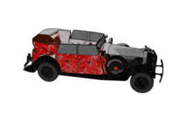 Grunge style classic car png