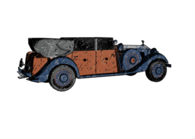 Classic style vintage car png