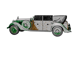 Old style classic car png