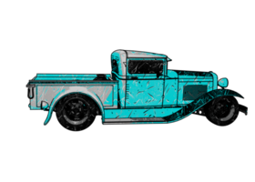 Classic style vintage car png