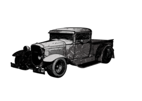 voiture classique de style ancien png