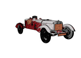 Classic style vintage car png