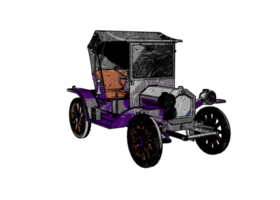 voiture classique de style grunge png