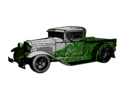 Classic style vintage car png