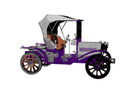 Grunge style classic car png