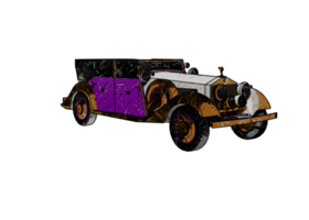 Classic style vintage car png