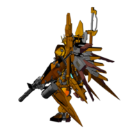 mecha con estilo de combate defensivo png