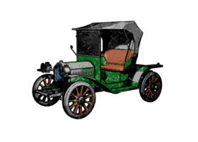 Classic style vintage car png