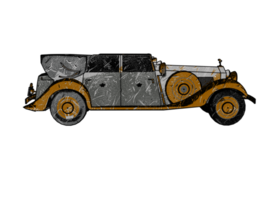 coche clásico estilo grunge png