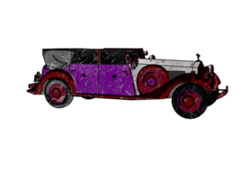 Classic style vintage car png