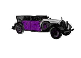 voiture classique de style ancien png