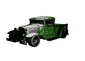 Classic style vintage car png