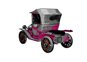 voiture classique de style grunge png