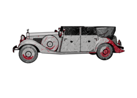 Classic style vintage car png