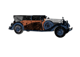 Classic style vintage car png