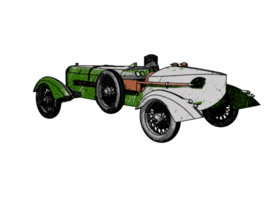 Grunge style classic car png