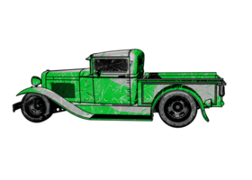 Classic style vintage car png