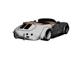 voiture classique de style grunge png